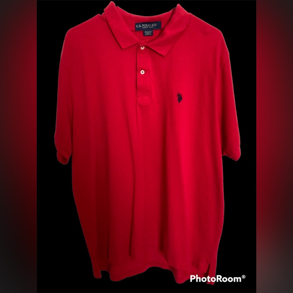 US Polo Association Men’s Classic Knit Polo - Red - Size XXL